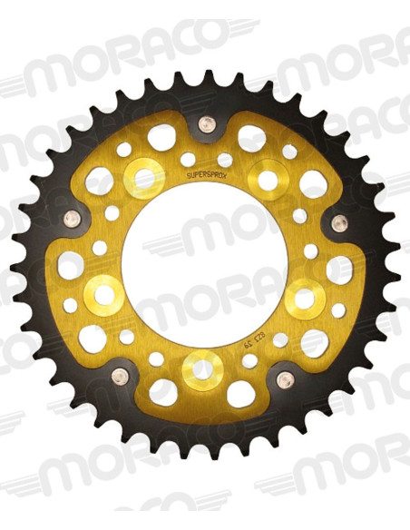 Couronne Stealth Supersprox Bi-métal Pas 530 Or CA616SG