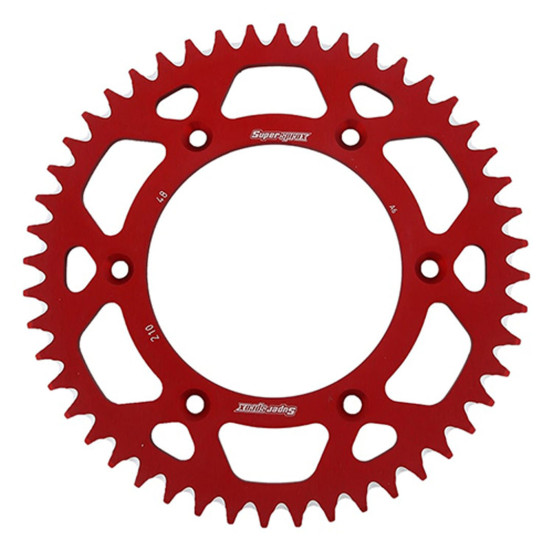 Couronne Alu Supersprox Anti Boue Pas 520 Rouge AB212XR