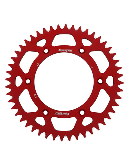 Couronne Alu Supersprox Anti Boue Pas 520 Rouge AB212XR
