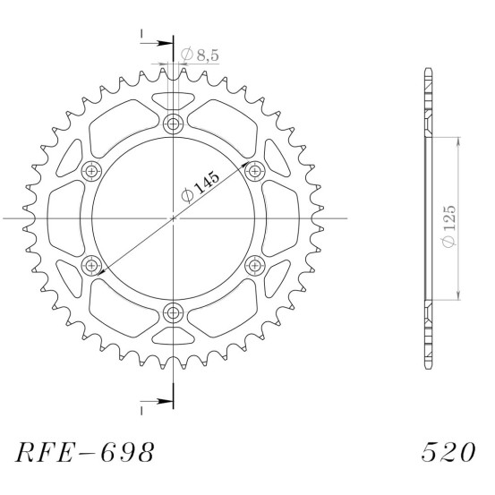 Couronne acier Supersprox Pas 520 RFE-698