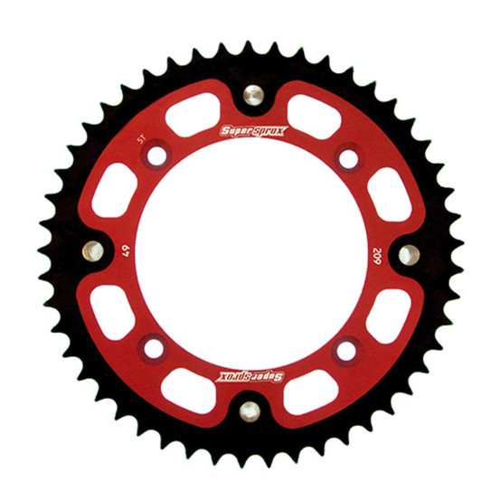 Couronne Stealth Supersprox Bi-métal Pas 420 Rouge CA104SR