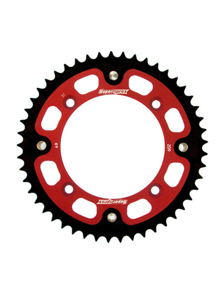 Couronne Stealth Supersprox Bi-métal Pas 420 Rouge CA104SR
