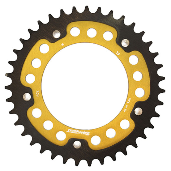 Couronne Stealth Supersprox Bi-métal Pas 520 Or CA508SG