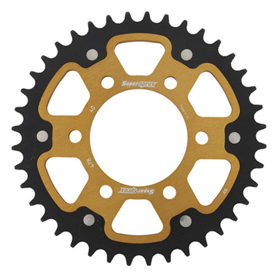 Couronne Stealth Supersprox Bi-métal Pas 520 Or CG403SG