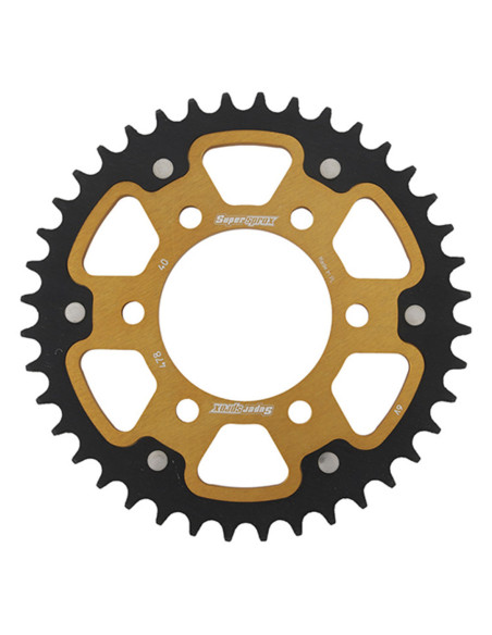 Couronne Stealth Supersprox Bi-métal Pas 520 Or CG403SG
