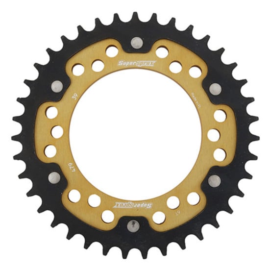 Couronne Stealth Supersprox Bi-métal Pas 530 Or CC813SG