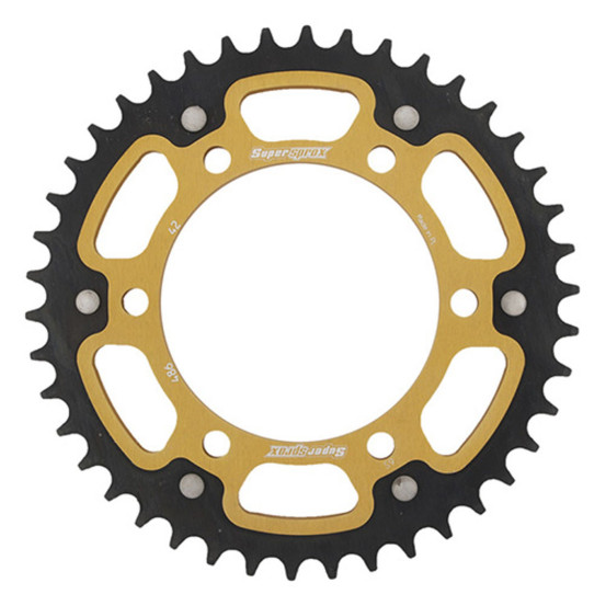 Couronne Stealth Supersprox Bi-métal Pas 525 Or CC812SG