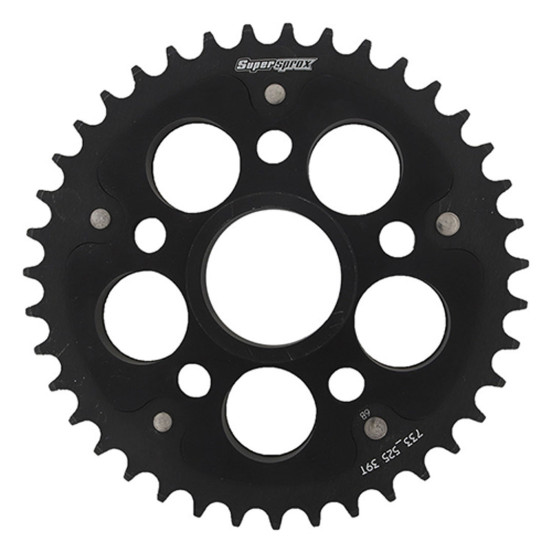 Couronne Stealth Supersprox Bi-métal Pas 525 Noir CL610SN