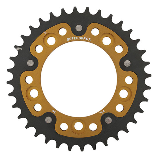 Couronne Stealth Supersprox Bi-métal Pas 525 Or CL614SG