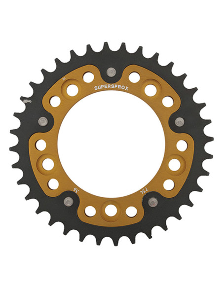 Couronne Stealth Supersprox Bi-métal Pas 525 Or CL614SG