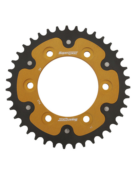 Couronne Stealth Supersprox Bi-métal Pas 525 Or CL609SG