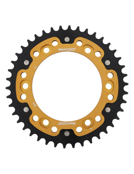 Couronne Stealth Supersprox Bi-métal Pas 525 Or CK501SG