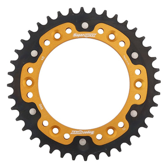 Couronne Stealth Supersprox Bi-métal Pas 520 Or CO304SG