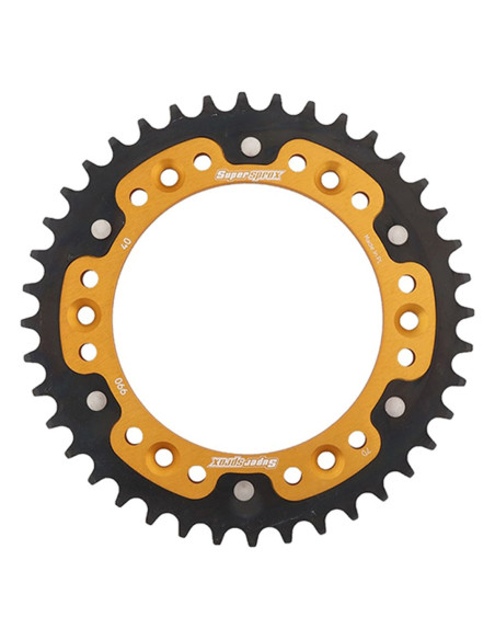 Couronne Stealth Supersprox Bi-métal Pas 520 Or CO304SG