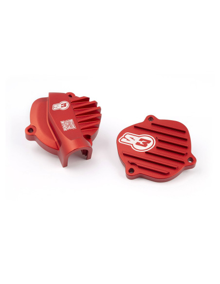 Couvercle de valve d'échappement Gros Volume S3 PARTS Rouge KTM HUSQVARNA GAS GAS 2017 - 2023