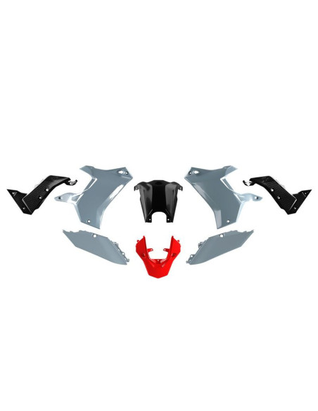 Kit plastiques Revolution - Gris Noir - RACETECH Yamaha Ténéré T7