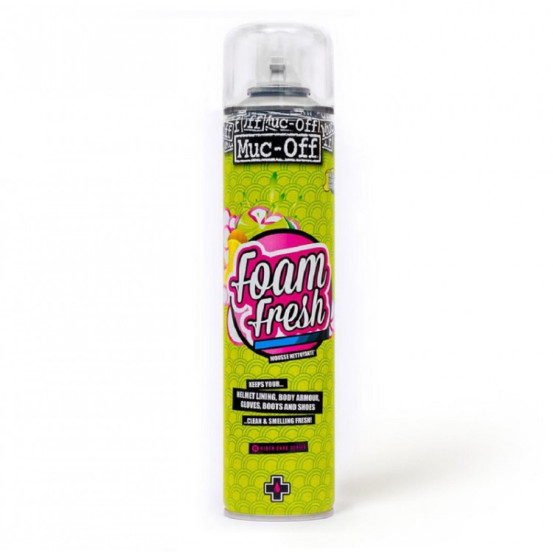 Spray mousse nettoyante MUC-OFF helmet Foam odeur citron 400ml