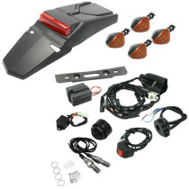 Kit éclairage autonome DRC Motocross-Enduro avec bavette + clignotants