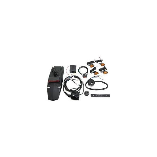 Kit éclairage autonome DRC Motocross-Enduro avec bavette + clignotants