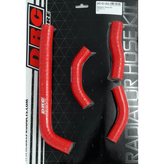 Kit durites de radiateur DRC HONDA CRF 250 10-13 Rouge