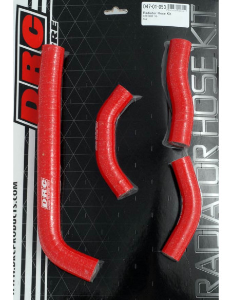 Kit durites de radiateur DRC HONDA CRF 250 10-13 Rouge