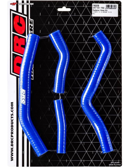 Kit durites de radiateur DRC YAMAHA WRF 250 15-19 Bleu