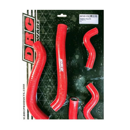 Kit durites de radiateur DRC HONDA CRF 450L 19-20 Rouge