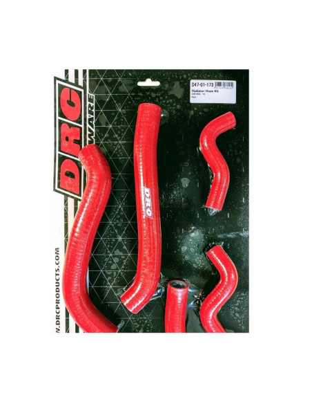 Kit durites de radiateur DRC HONDA CRF 450L 19-20 Rouge