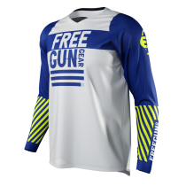 Maillot cross enfant Freegun by Shot 2022 Devo Danger - Bleu