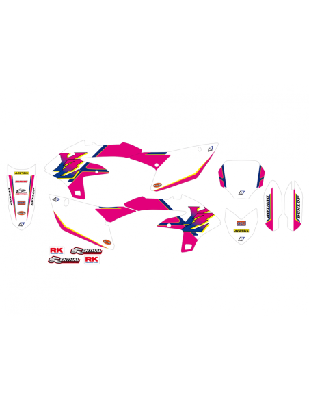 Kit déco BLACKBIRD Retro YAMAHA  YZ-F 450 2023-2024 / 250 YZ-F 2024-2026
