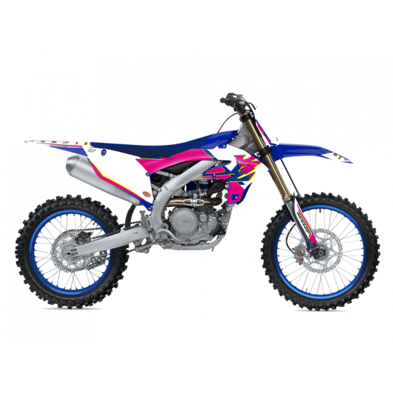Kit déco complet + housse de selle BLACKBIRD Retro YAMAHA YZ F 450 2023-2024 / 250 YZ F 2024-2026