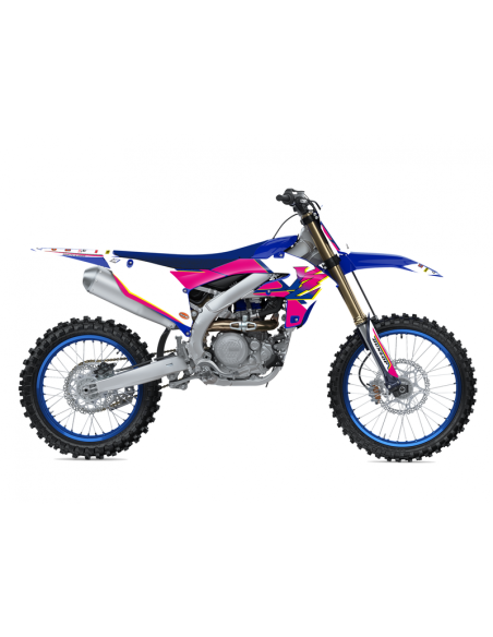 Kit déco complet + housse de selle BLACKBIRD Retro YAMAHA YZ F 450 2023-2024 / 250 YZ F 2024-2026