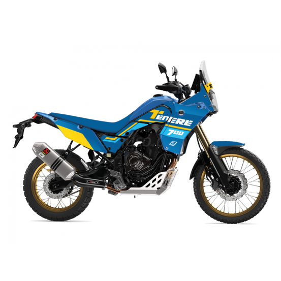 Kit déco complet + housse de selle BLACKBIRD Rally Ride Bleu Jaune YAMAHA 700 TENERE 2020 - 2024