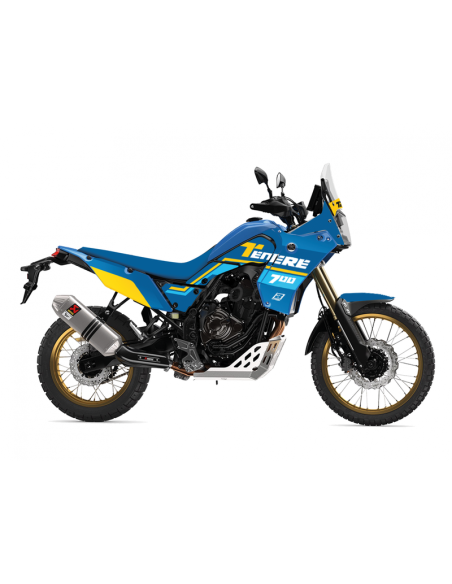 Kit déco complet + housse de selle BLACKBIRD Rally Ride Bleu Jaune YAMAHA 700 TENERE 2020 - 2024