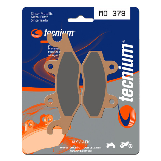 Plaquettes de frein avant/arrière TECNIUM MO 378