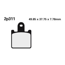 Plaquettes de frein NISSIN pour Etrier N4PRGL, N4PRGR, N4PRBR et N4PRBL