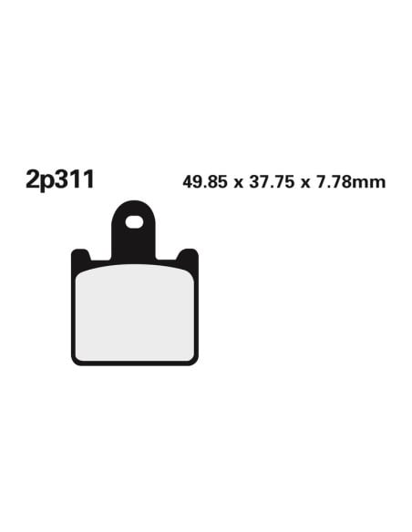 Plaquettes de frein NISSIN pour Etrier N4PRGL, N4PRGR, N4PRBR et N4PRBL