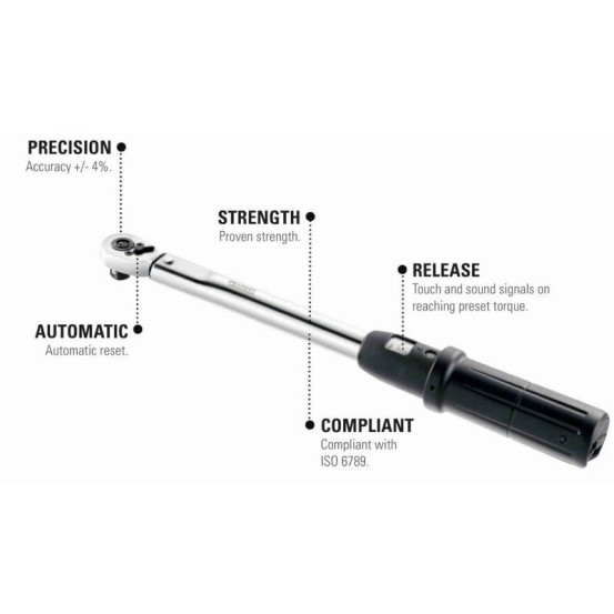 Clé dynamométrique EXPERT 3/8 10-50Nm