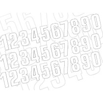 Jeux de numéros BLACKBIRD Blanc 160x70,5mm n°0