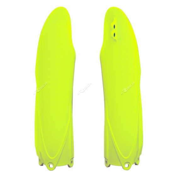 Protections de Fourche - Jaune Fluo - RACETECH Yamaha 250 YZF 2010-2018 450 YZF 2008-2017