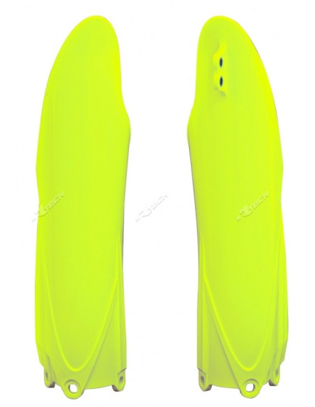 Protections de Fourche - Jaune Fluo - RACETECH Yamaha 250 YZF 2010-2018 450 YZF 2008-2017