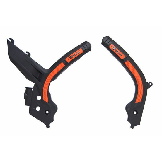 Protection cadre - Noir Orange - RACETECH KTM 125/150 SX 250/350/450 SXF