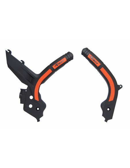 Protection cadre - Noir Orange - RACETECH KTM 125/150 SX 250/350/450 SXF