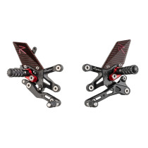 Commandes Reculées Standard Racing LIGHTECH Repose Pieds Pliables Ducati 899/959/1199/1299 Panigale 2012-2016