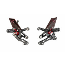 Commandes Reculées Inv/Std Racing LIGHTECH Repose Pieds Pliables Suzuki 1000 GSX-S 2015-2016