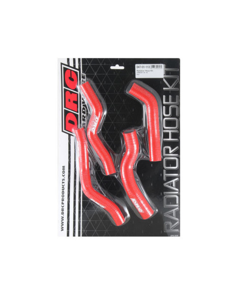 Kit durites de radiateur DRC HONDA CR 250 93-96 Rouge