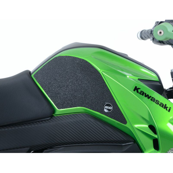 Kit grip de réservoir R&G RACING 2 pièces noir KAWASAKI Z 125 2016 - 2024