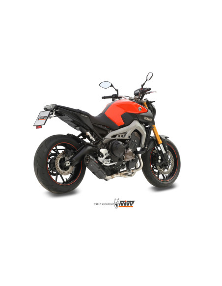 Ligne complète MIVV SUONO acier noir Yamaha MT-09 2013-2016
