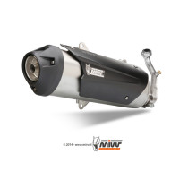 Silencieux MIVV Urban inox Aprilia 500, Gilera 500, Piaggio 400/500cc 2003-2016