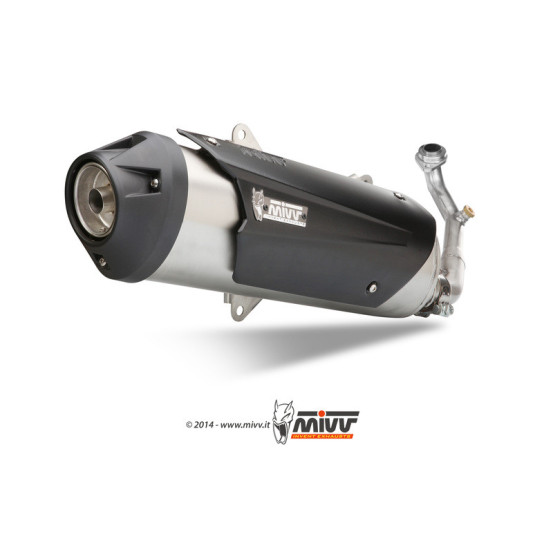 Silencieux MIVV Urban inox Aprilia 500, Gilera 500, Piaggio 400/500cc 2003-2016
